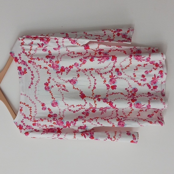 Charter Club size XL women's supima cotton top in pink floral. - Picture 5 of 14